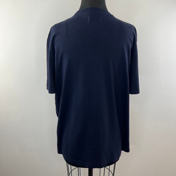 Psycho Bunny by Robert Godley Navy Short Sleeve Casual 100% Cotton T-Shirt Sz L - Picture 4 of 5